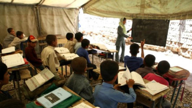 بودجه بیش از پنجاه مکتب خیالی  در ولایت پکتیا قطع شد